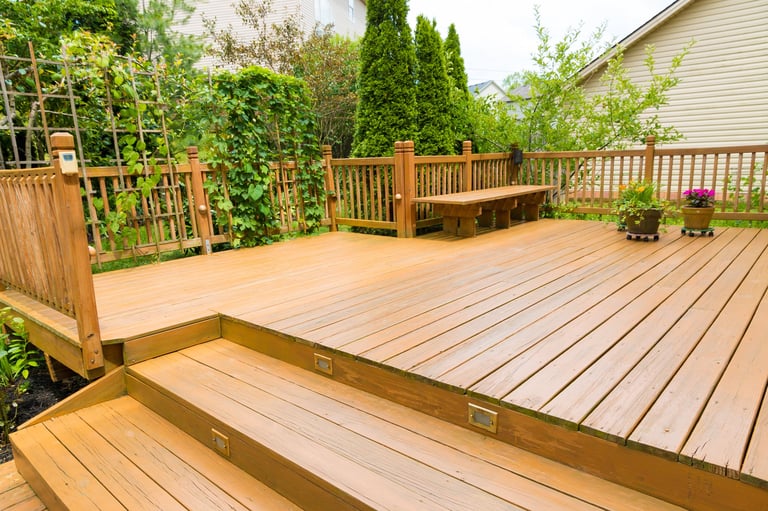 Wooden deck restoration